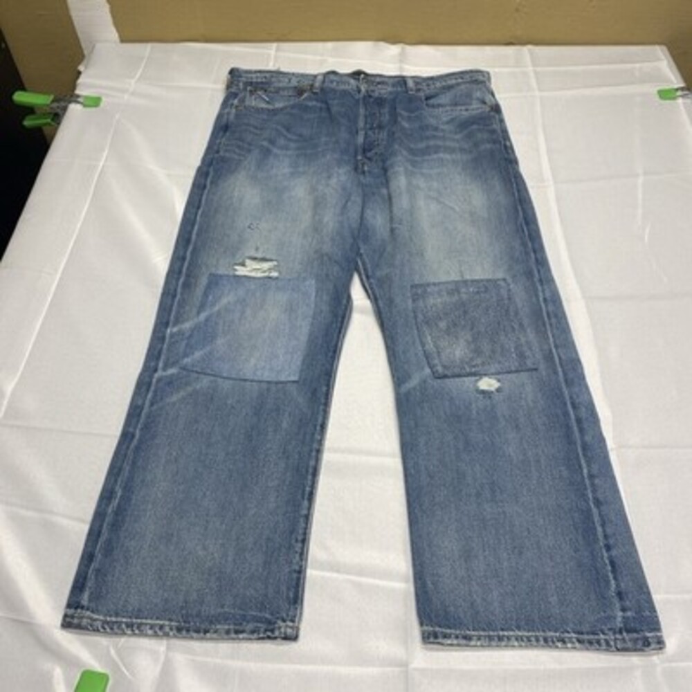 Polo Ralph Lauren Relaxed Straight Crop Jeans with Knee Patches! Size 33! NWOT